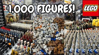 UNBOXING OVER 1000 LEGO Star Wars Minifigs [upl. by Inafets475]