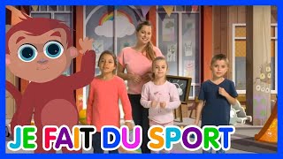 😍👼Je fais du sport  Les Amis de Boubi  Comptine à gestes avec paroles Karaoké [upl. by Elisha]