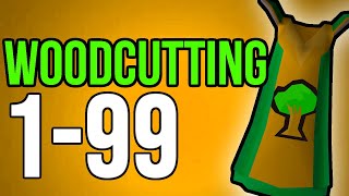 OSRS 199 Woodcutting Guide FastAFKEfficient [upl. by Eidnas]