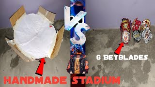 hand made Beyblade stadium review BladingByAbhi [upl. by Ainoek]