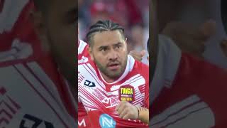 The Tongan Haka Rugby Tonga Red White Haka Tongan Football Edit [upl. by Ahsenot]