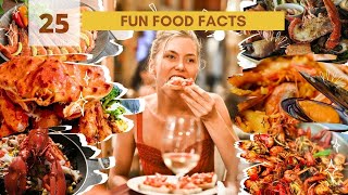 Discover 25 Fascinating Fun Food Facts [upl. by Ayanal]