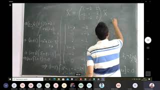 Lecture 24 Solution of system of first order linear ODEs Repeated roots of the Characteristic Eqn [upl. by Ohaus]