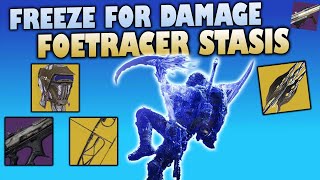 Longer DPS Freeze For Damage Foetracer Stasis Hunter Build  Destiny 2 Season 22 [upl. by Oecam]