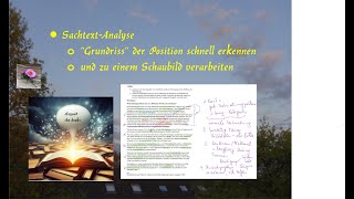 Sachtextanalyse  mdl Abi  Grundriss  mehr Punkte weil übersichtlich und einprägsam [upl. by Airakaz]