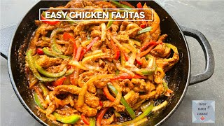 Easy Chicken Fajitas Recipe  Mexican Fajita Recipe [upl. by Namrehs]