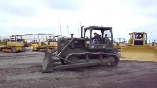 Cat D7 Army Dozer Cold Start [upl. by Fishbein]