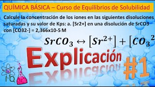 14 calculo de la Kps y Concentración de Iones a partir de la Concentración de un Ion  parte 1 [upl. by Eened64]