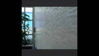 arrcoat polished plaster Travertino rugged stencil banding [upl. by Atsyrhc674]