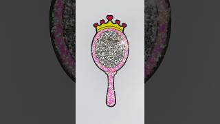 DIY glitter magic mirror mirror with crown easy kids art kids glitter mirror [upl. by Nedrob]