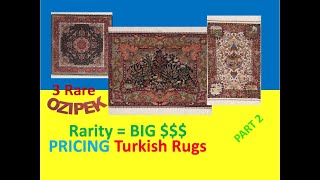 Turkish Carpet Values  Part 2 3 Ozipek Hereke  How Rarity Effects Rug Prices [upl. by Aenet]