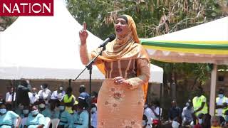 Isiolo Woman Rep Rehema Jaldesa asks President Kenyatta to address land issues in the region [upl. by Mellen354]