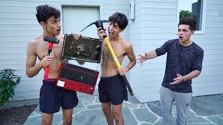 Destroying Our Friends Computer And Surprising Him With A New One HE CRIED [upl. by Winthorpe]