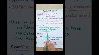 Perkins Reaction Cinnamic Acid preparation amp uses For12thNEETJEE [upl. by Timothea]