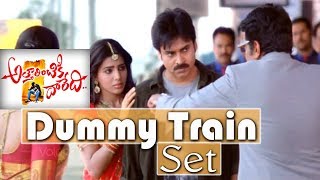 atharintiki daray dhi climax fight dummy train set in RFC  RAMOJI FILM CITY  PAWAN KALYAN [upl. by Einotna]