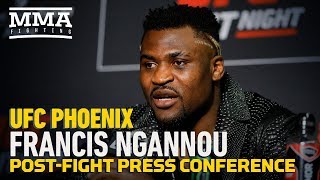 UFC Phoenix Francis Ngannou PostFight Press Conference  MMA Fighting [upl. by Sirtemed]