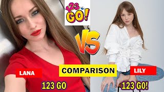 Lana vs Lily 123 GO Comparison  LILY VS LANA Biography  Age  Real Name Instagram Networth [upl. by Leahsim]