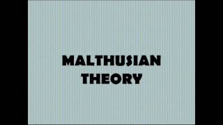 MALTHUSIAN THEORY OF POPULATION  ROBERT MALTHUS  PART 1 [upl. by Resiak248]