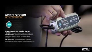 CTEK  MUS 43 TEST amp CHARGE  Battery Charger  Product Training Video [upl. by Esile]