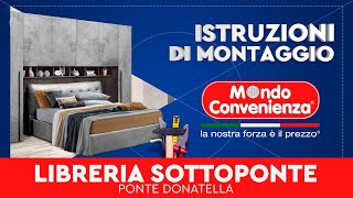 Istruzioni di montaggio Libreria sottoponte Donatella  MONDO CONVENIENZA [upl. by Fletcher]