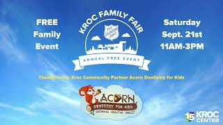 FREE Kroc Family Fair  Saturday Sep 21st 11AM3PM [upl. by Eamon]