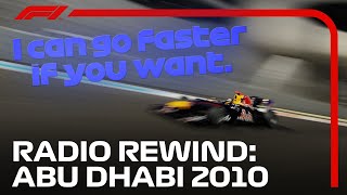 quotYou Just Wait Sunshinequot  Radio Rewind  2010 Abu Dhabi Grand Prix [upl. by Elstan357]