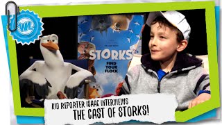 Isaac Interviews the Cast of Storks  What Now [upl. by Ahseile]