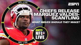 What moves should the Chiefs make after releasing Marquez ValdesScantling  NFL Live [upl. by Milla]