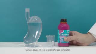 How Gaviscon Double Action creates a protective barrier to help prevent reflux [upl. by Sheree]