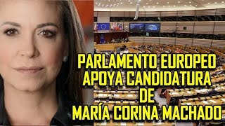 María Corina Machado Parlamento Europeo se planta contra la Inhabilitación [upl. by Menken32]