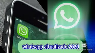 COMO BAIXA O WHATSAPP ATUALIZANDO 2020 [upl. by Merrick174]