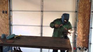 Stick Welding Techniques and Tips 7018 No Weave Fillet Weld [upl. by Loux51]