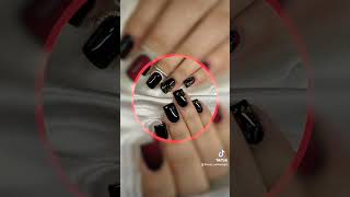 A fekete köröm mindenkor divat blacknails roniki autumnnails [upl. by Nahs]