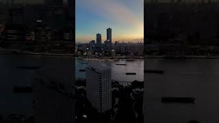 Sunset view of Huangpu river Lujiazui and the Bund  Shanghai [upl. by Terrie]