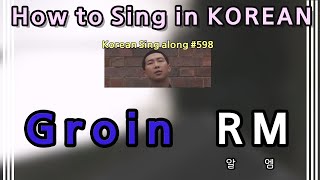 Sing along Korean Groin – RM 알엠 tutorialeasy lyricspronounceromhan [upl. by Isola941]