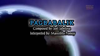 quotPagbabalikquotMarcelito Pomoy karaoke [upl. by Gemperle]