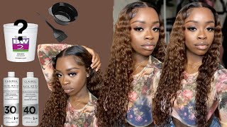 How To Chocolate Brown Ombre amp Highlights Using Developer  Install amp Style  Westkiss Hair [upl. by Chandless786]