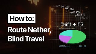 how to find fortresses amp bastions and blind travel or reset ASAP in the nether pie chart e count [upl. by Teryn]