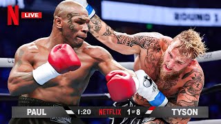 Jake Paul vs Mike Tyson FULL FIGHT  Netflix Knockout 2024 [upl. by Yelrak593]