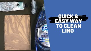 How to clean Caligo SafeWash relief ink from Lino blocks [upl. by Lednic]