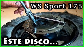 Cambio De Disco De Freno  WS Sport 175 🔧 [upl. by Ellehcer]