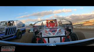 Rear view camera onboard Chad Chevalier Sportsman Div Ohsweken Speedway [upl. by Emera]