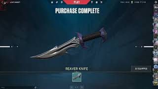 Buying The Reaver Knife amp Upgraded It To Max Level In Night Market [upl. by Aveneg]