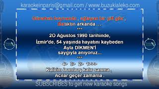 ANLAMAZDIN ♫ KARAOKE with buzuki [upl. by Thorwald]