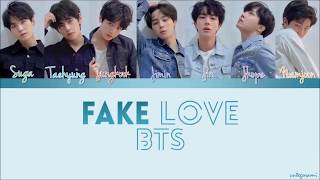 BTS 방탄소년단  Fake Love  Lyrics Easy [upl. by Ambur]