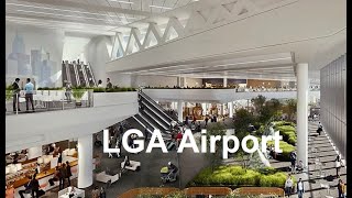 New York LGA airport walking tour  Terminal B [upl. by Alonzo988]