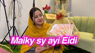 Mery maiky sy ayi Eidi  Sitara Yaseen new vlog [upl. by Nedrud621]