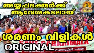 നാമജപയാത്രയ്ക്കു ആവേശമേകാൻ ശരണംവിളികൾ  Save Sabarimala Saranam Vili  HinduDevotionalSongs Ayyappa [upl. by Vastha]