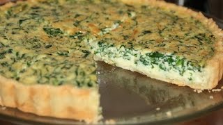 QUICHE aux Épinards  Easy Spinach Quiche  كيش بالسبانخ [upl. by Most]