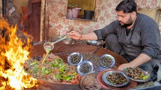 PESHAWARI GIANT SIZE MUTTON LIVER FRIED ON WOOD FIRE  TAWA LIVERED FRY RECIPE [upl. by Gable142]